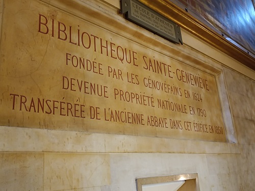 la Biblioteca Sainte-Geneviève